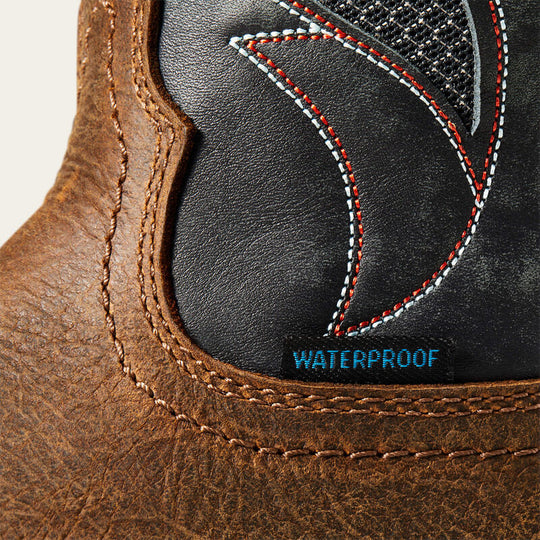 Ariat Men's WorkHog XT VenTek Soft Toe Waterproof Slip Resistant Work Boot - Rye Brown - 10035984 - Overlook Boots