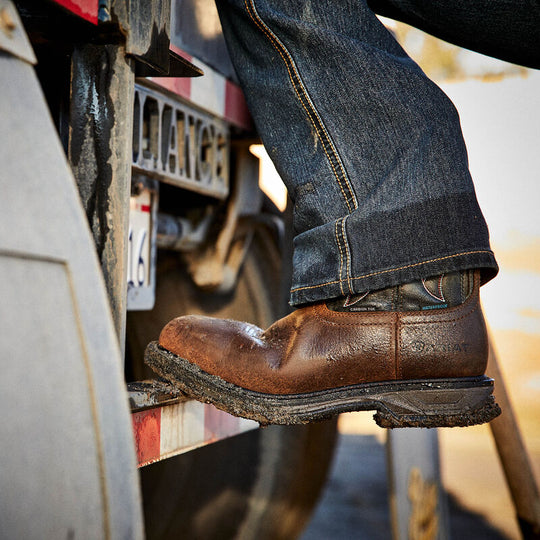 Ariat Men's WorkHog Xt VenTek Carbon Toe Western Work Boot -Brown- 10036005  - Overlook Boots