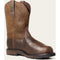 Ariat Men's Groundbreaker Steel Toe MetGuard Slip Resistant Work Boot - Brown - 10036107 7 / Medium / Brown - Overlook Boots