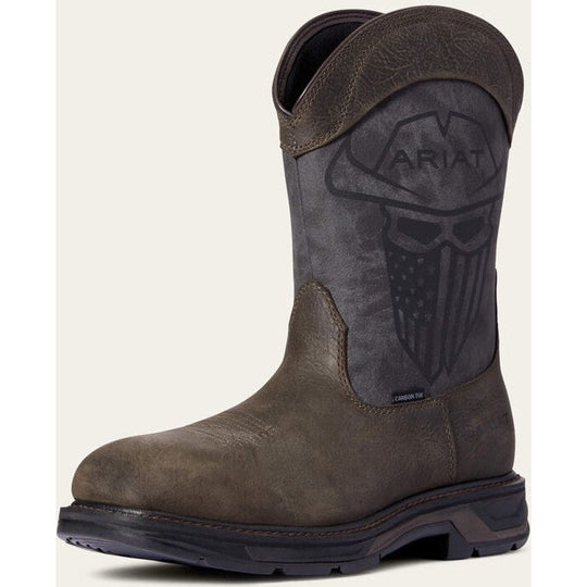 Ariat Men's WorkHog XT Incognito Carbon Toe Slip Resistant Work Boot - Iron Coffee - 10038223 - Overlook Boots