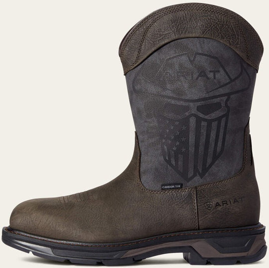 Ariat Men's WorkHog XT Incognito Carbon Toe Slip Resistant Work Boot - Iron Coffee - 10038223 - Overlook Boots