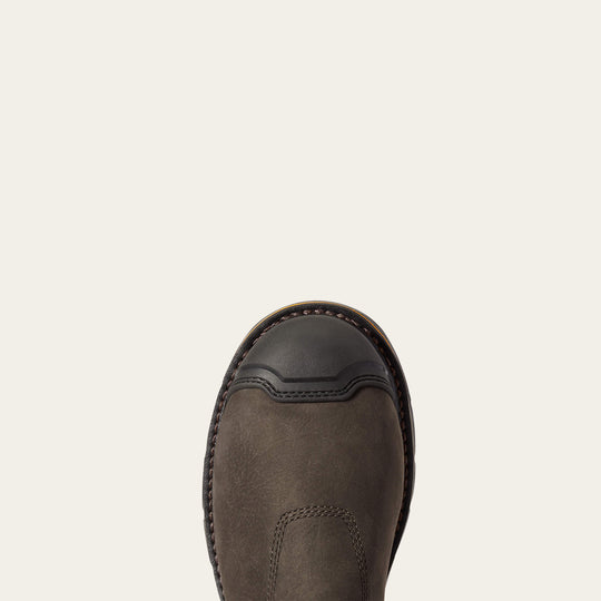 Ariat Men's Stump Jumper Pull On Composite Toe Waterproof Work Boot - Iron Coffee - 10038282 - Overlook Boots
