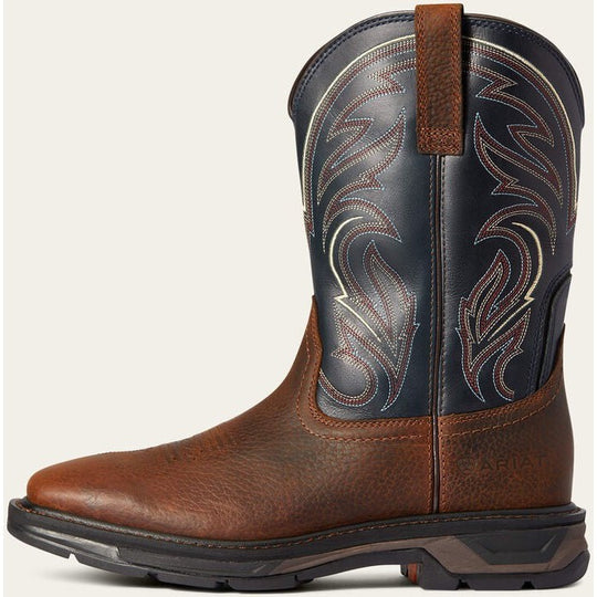 Ariat Men's WorkHog XT Cottonwood Soft Toe Slip Resistant Work Boot - Brown Oiled Rowdy - 10038320 - Overlook Boots