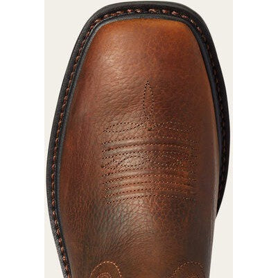 Ariat Men's WorkHog XT Cottonwood Soft Toe Slip Resistant Work Boot - Brown Oiled Rowdy - 10038320 - Overlook Boots
