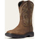Ariat Men's WorkHog XT Cottonwood Soft Toe Slip Resistant Work Boot - Distressed Brown - 10038321 - Overlook Boots