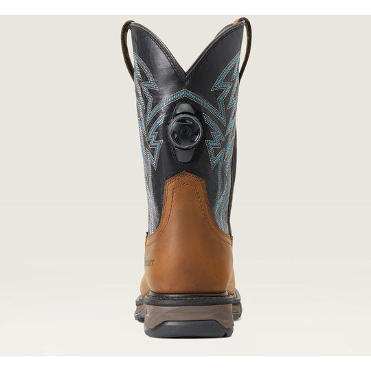 Ariat Men's WorkHog XT BOA Carbon Toe Slip Resistant Work Boot - Dark Earth - 10038923 - Overlook Boots
