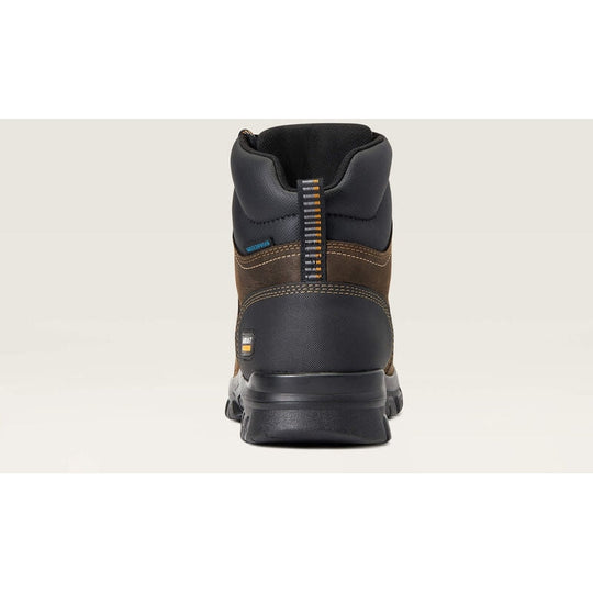 Ariat Men's Treadfast 6" Soft Toe Waterproof Slip Resistant Work Boot - Brown - 10040266 - Overlook Boots