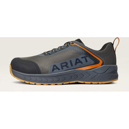 Ariat Men's Outpace Composite Toe Safety Slip Resistant Work Shoe -Gunmetal- 10040282 - Overlook Boots
