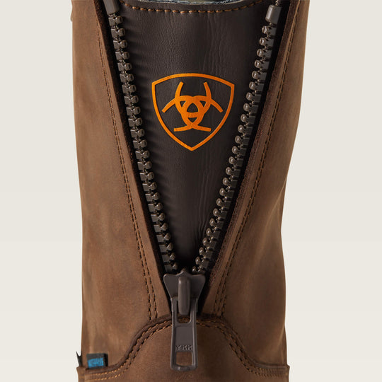 Ariat Men's Turbo Moc Toe Carbon Toe Waterproof Work Boot - Mocha - 10040396 - Overlook Boots