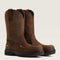 Ariat Men's Turbo Moc Toe Carbon Toe Waterproof Work Boot - Mocha - 10040396 7 / Medium / Brown - Overlook Boots