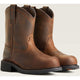 Ariat Women's Fatbaby Pull-On Steel Toe Slip Resistant Work Boot - Distressed Brown - 10040431 - Overlook Boots