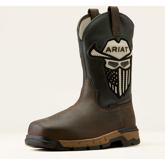 Ariat Men's Rebar Flex VentTEK Incognito 10" Composite Toe Waterproof Work Boot - Iron Coffee/Storm - 10040432 - Overlook Boots