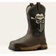 Ariat Men's Rebar Flex VentTEK Incognito 10" Composite Toe Waterproof Work Boot - Iron Coffee/Storm - 10040432 - Overlook Boots