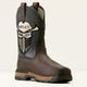 Ariat Men's Rebar Flex VentTEK Incognito 10" Composite Toe Waterproof Work Boot - Iron Coffee/Storm - 10040432 7 / Medium / Brown - Overlook Boots