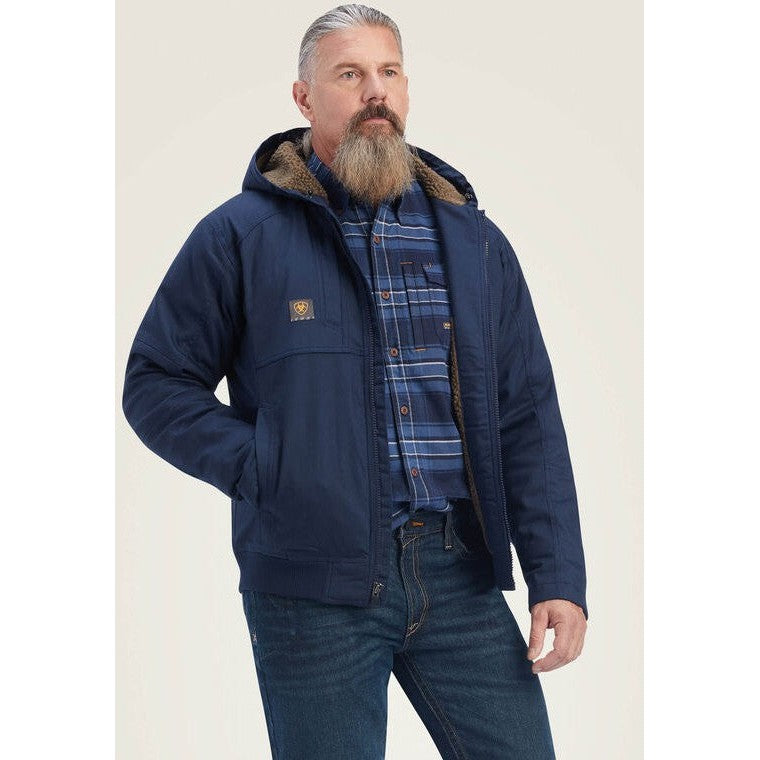 Ariat Men's Rebar DuraCanvas Workwear Jacket Navy - 10041539 Small / Navy / Standard - Overlook Boots