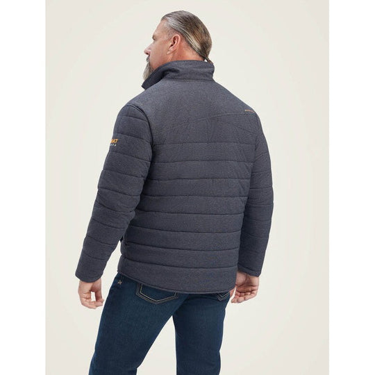 Ariat Men's Rebar Valiant Stretch 200G Insulated Jacket Charcoal - 10041581 - Overlook Boots