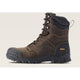 Ariat Men's Treadfast 8" Steel Toe Waterproof Slip Resistant Work Boot - Dark Brown - 10042496 - Overlook Boots
