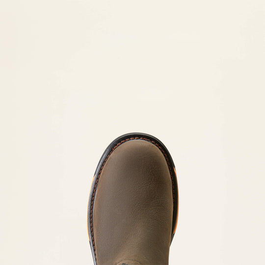 Ariat Men's Big Rig Chelsea Soft Toe Waterproof Work Boot - Iron Coffee - 10042545 - Overlook Boots