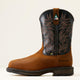 Ariat Men's WorkHog 11" Composite Toe Waterproof MetGuard CSA Puncture Resistant Work Boot - Dark Copper/Midnight Blue - 10042553 - Overlook Boots