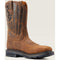 Ariat Men's Sierra Shock Shield Patriot Steel Toe Slip Resistant Work Boot - Distressed Brown - 10044426 7 / Medium / Brown - Overlook Boots