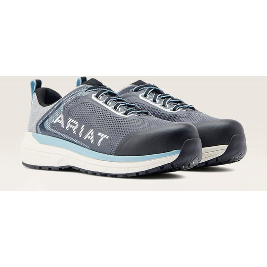 Ariat Women's Outpace Static Dissipative Composite Toe Safety Slip Resistant Work Shoe -Ebony- 10044427 - Overlook Boots