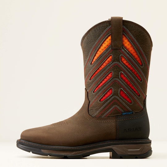 Ariat Men's WorkHog Extreme VentTEK 11" Soft Toe Waterproof Western Work Boot- 10044504 - Overlook Boots