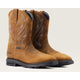 Ariat Men's Sierra Shock Shield Soft Toe Waterproof Work Boot - Distressed Brown - 10044545 - Overlook Boots