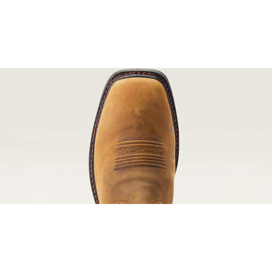 Ariat Men's Sierra Shock Shield Soft Toe Waterproof Work Boot - Distressed Brown - 10044545 - Overlook Boots