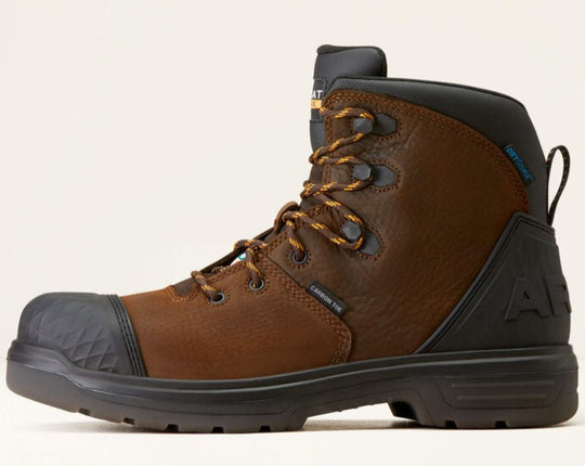 Ariat Men's Outlaw Csa 6" Carbon Toe Waterproof Work Boot -Brown- 10045417 - Overlook Boots