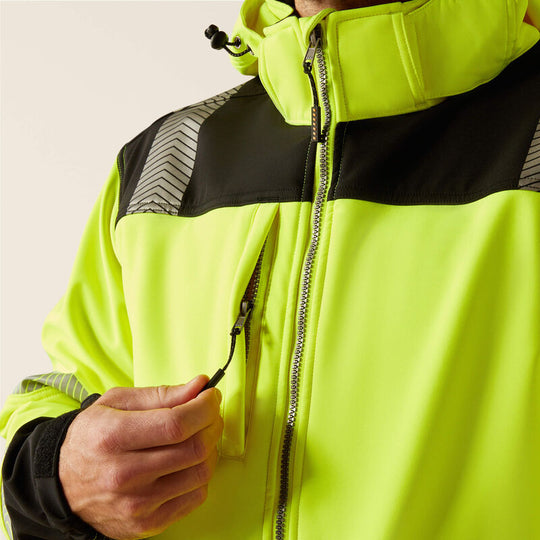Ariat Rebar Chamarra Softshell para Hombre, Resistente al Agua, Alta Visibilidad - Amarillo - 10046407 - Imagen 5