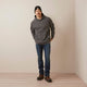 Ariat Rev Sudadera Tipo Pullover para Ropa de Trabajo para Hombre, Resistente al Fuego (FR), Con Capucha - Carbón - 10046643 - Imagen 3