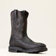 Ariat Men's Sierra Shock Shield Steel Toe Slip Resistant Work Boot - Black - 10046929 7 / Medium / Black - Overlook Boots