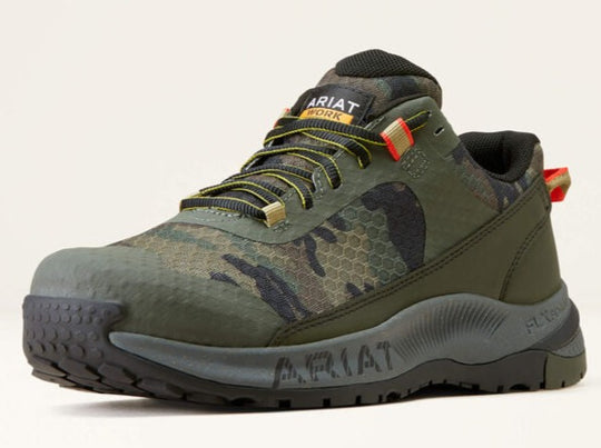 Ariat Men's Outpace Shift Composite Toe Slip Resistant Work Shoe - Camo - 10047025 - Overlook Boots