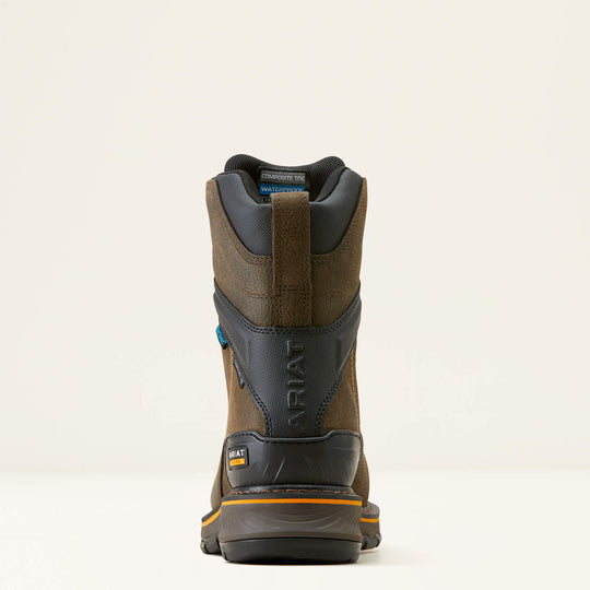 Ariat Men's Stump Jumper 8" Composite Toe Waterproof BOA Work Boot- Coffee- 10048059 - Overlook Boots