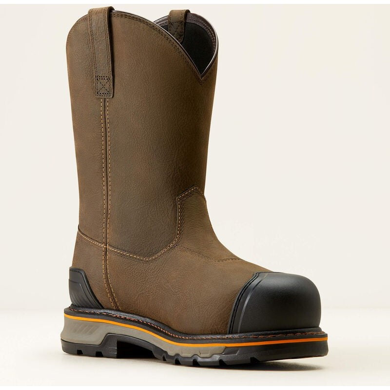 Ariat Men's Stump Jumper BOA Composite Toe Waterproof Wellington Work Boot - Iron Coffee - 10048061 - Overlook Boots