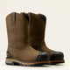 Ariat Men's Stump Jumper BOA Composite Toe Waterproof Wellington Work Boot - Iron Coffee - 10048061 - Overlook Boots