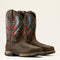 Ariat Women's Anthem VentTEK 10" Composite Toe Waterproof Work Boot - Dark Chocolate/Serape - 10050827 5.5 / Medium / Brown - Overlook Boots