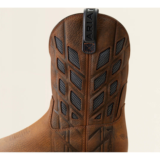 Ariat Men's Big Rig Tread VentTEK 11" Soft Toe Western Work Boot - Earth/Graphite - 10050828 - Overlook Boots