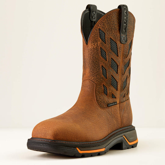 Ariat Men's Big Rig Tread VentTEK 11" Composite Toe Work Boot - Earth/Graphite - 10050834 - Overlook Boots