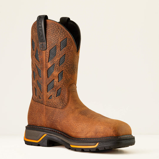 Ariat Men's Big Rig Tread VentTEK 11" Composite Toe Work Boot - Earth/Graphite - 10050834 6 / Wide / Brown - Overlook Boots