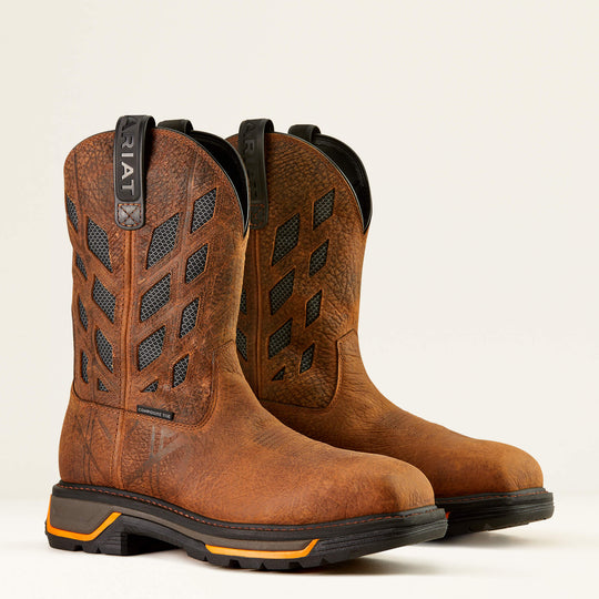Ariat Men's Big Rig Tread VentTEK 11" Composite Toe Work Boot - Earth/Graphite - 10050834 - Overlook Boots