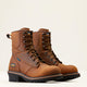 Ariat Men's Logger Shock Shield 8" Soft Toe Waterproof Lace-Up Work Boot - Copper Brown - 10050841 - Overlook Boots