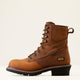 Ariat Men's Logger Shock Shield 8" Soft Toe Waterproof Lace-Up Work Boot - Copper Brown - 10050841 - Overlook Boots