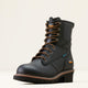 Ariat Men's Logger Shock Shield 8" Soft Toe Waterproof Lace-Up Work Boot - Black - 10050842 - Overlook Boots