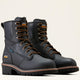 Ariat Men's Logger Shock Shield 8" Soft Toe Waterproof Lace-Up Work Boot - Black - 10050842 5 / Medium / Black - Overlook Boots