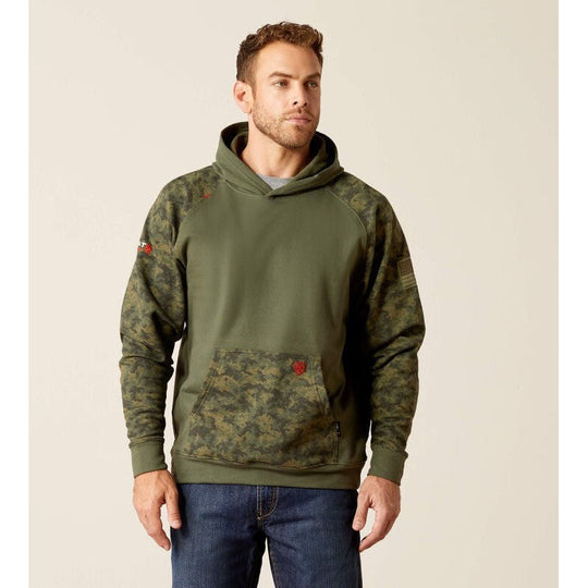 Ariat DuraStretch Patriot Sudadera con Capucha para Hombre, Resistente al Fuego (FR) - Camuflaje - 10051974
