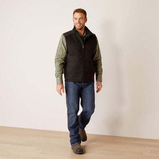 Ariat Men's Flame Resistant Cloud 9 2.0 Insulated Vest Black - 10052013 - Overlook Boots