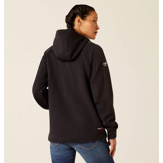 Ariat Primo Fleece 2.0 Sudadera con Capucha para Mujer, Resistente al Fuego (FR) - Negro - 10052098 - Imagen 7