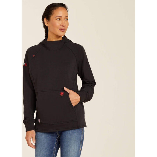 Ariat Primo Fleece 2.0 Sudadera con Capucha para Mujer, Resistente al Fuego (FR) - Negro - 10052098