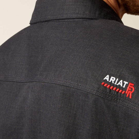 Ariat Men's Flame Resistant Ripstop Softshell Flame Resist Shirt Jacket Black - 10052103 - Overlook Boots